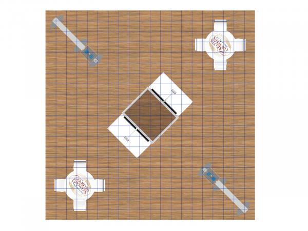 RE-9115 Trade Show Island Exhibit -- Plan View