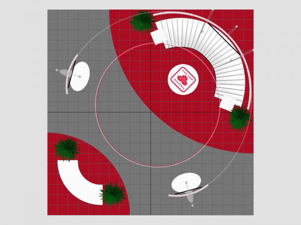 RE-9162 Island Rental Trade Show Exhibit -- Plan View