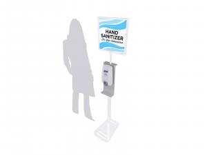 REAL-907 Hand Sanitizer Stand w/ Graphic