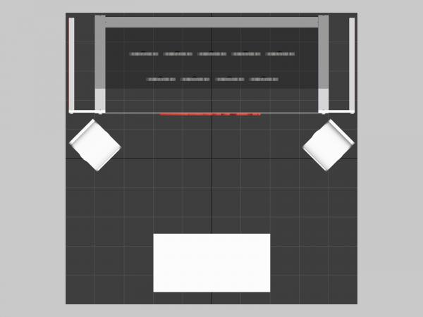 RE-1084 Trade Show Rental Lightbox Exhibit -- Plan View